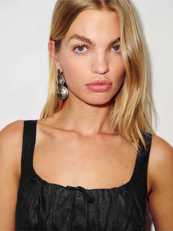 Balia Linen Dress - Black