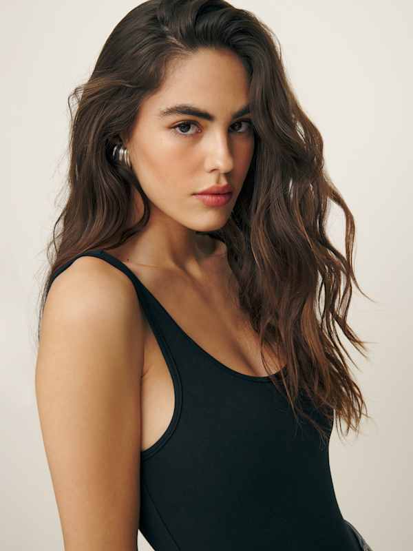 Demi Knit Bodysuit - Black