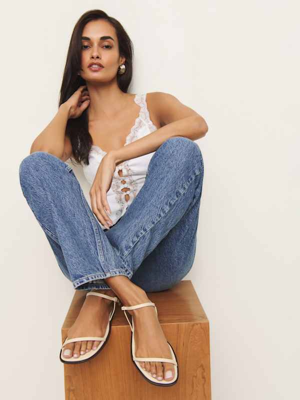 Lake Flat Sandal - Almond Leather