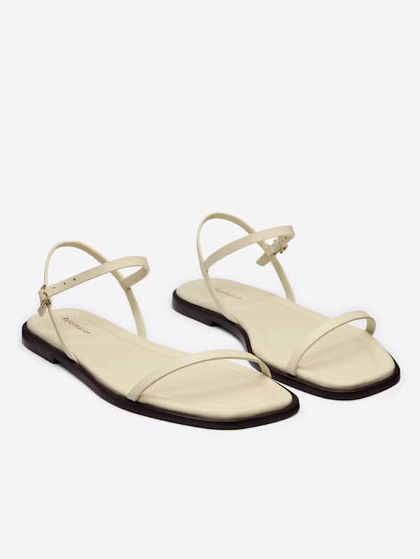 Lake Flat Sandal - Almond Leather