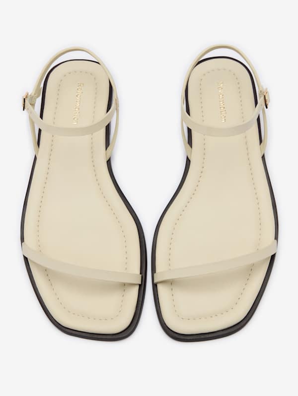 Lake Flat Sandal - Almond Leather
