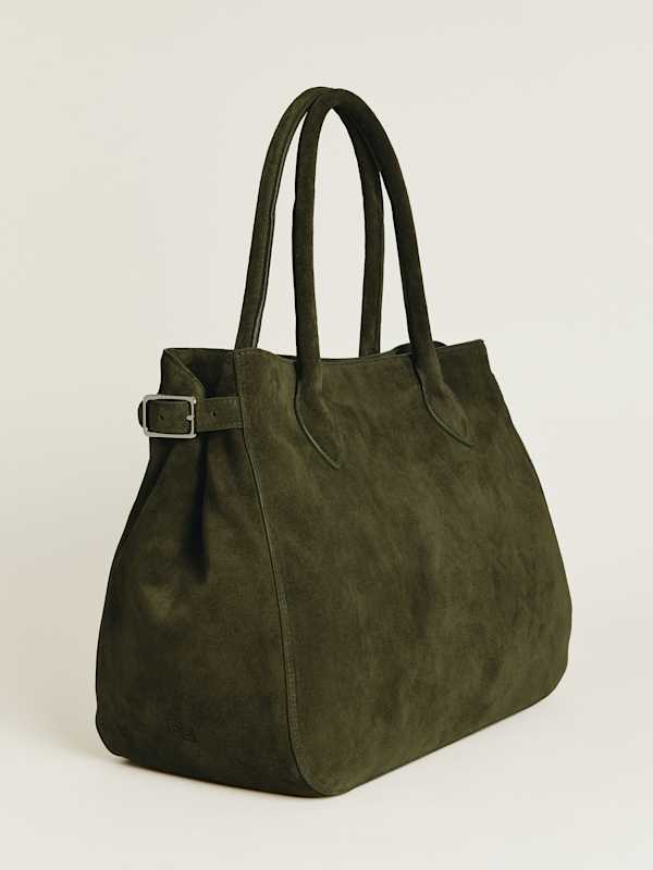 Oversized Patrizia Bag - Leccio Suede