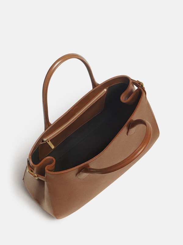 Oversized Patrizia Bag - Walnut Leather
