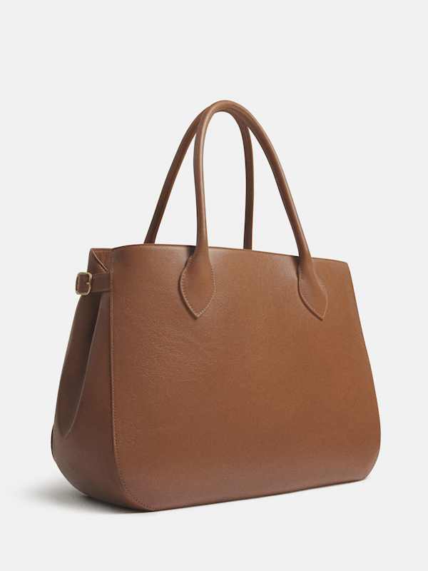 Sac oversize Patrizia - Cuir noix
