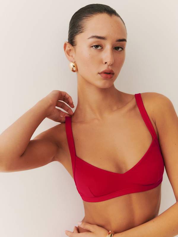Soleil Bikini Top - Lipstick