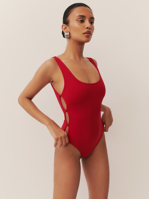Posidonia One Piece Swimsuit - Lipstick