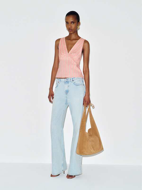 Meg Top - Watermelon Stripe