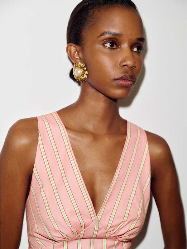 Meg Top - Watermelon Stripe