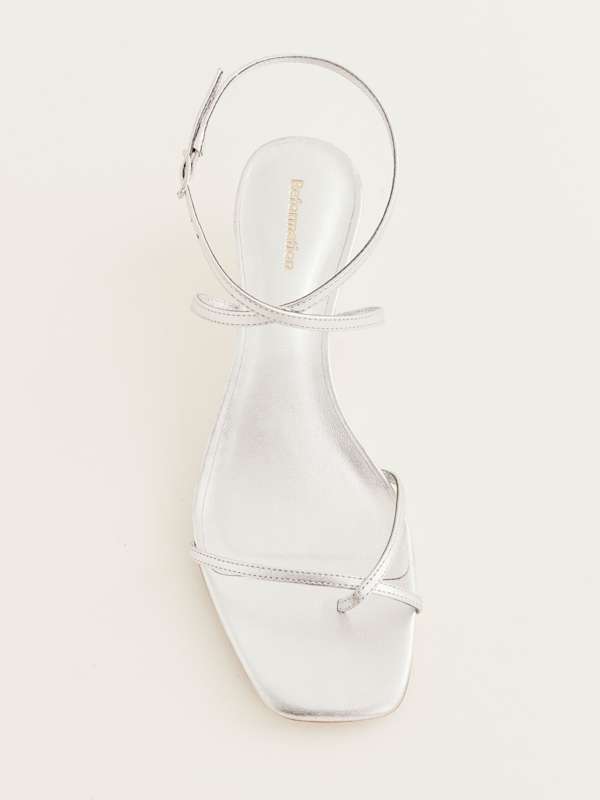 Sandales &agrave; kitten heels Georgia - Argent&eacute;