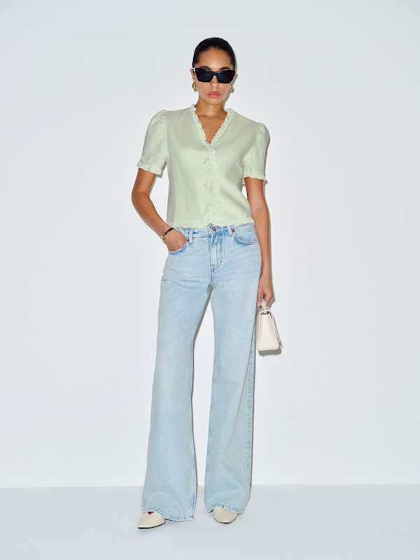 Bess Linen Top - Salvia