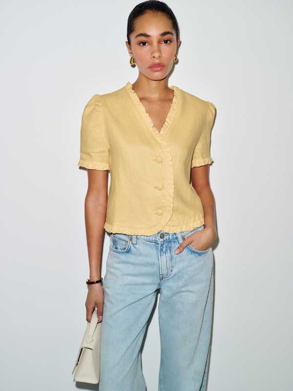 Top en lin Bess - Soleil toscan