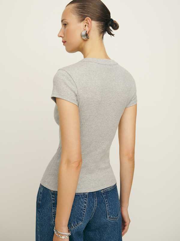 Raelynn Knit Top - Heather Grey