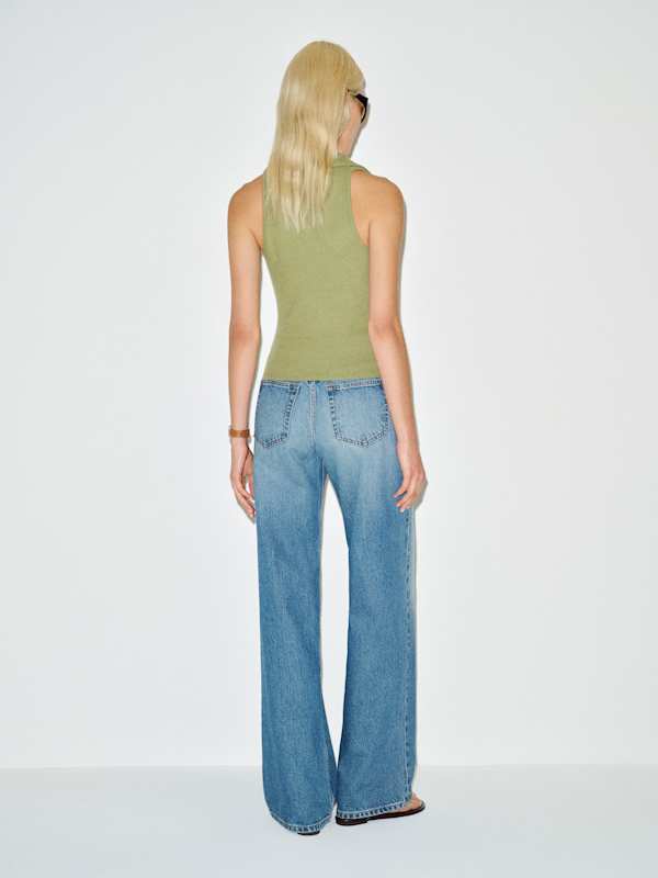 Austine Knit Top - Green Bean