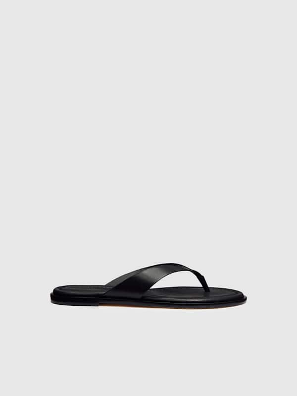 Jessie Thong Sandal - Black Leather