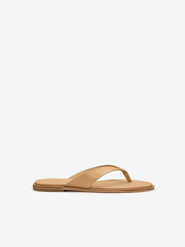 Jessie Thong Sandal - Buff Leather