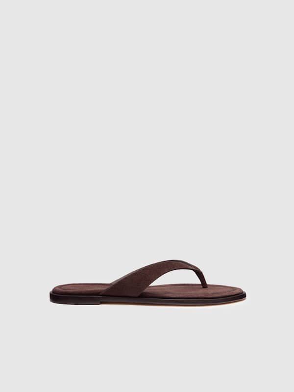 Jessie Thong Sandal - Suede Espresso