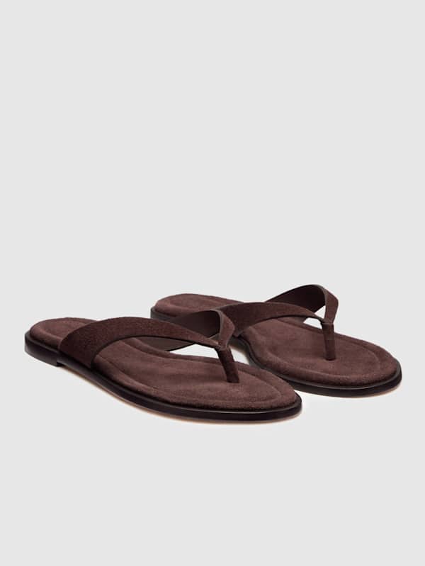 Jessie Thong Sandal - Suede Espresso