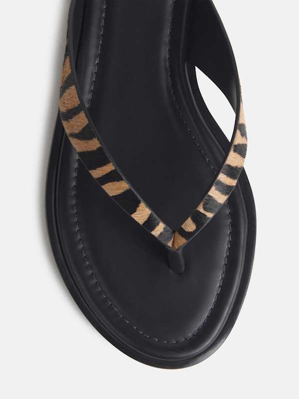 Jessie Thong Sandal - Warm Tiger Haircalf