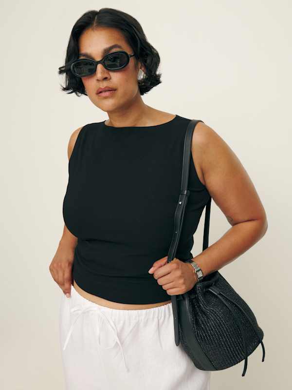 Dusk Knit Top Es - Black