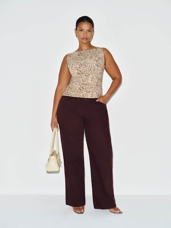 Dusk Knit Top Es - Jungle Cat