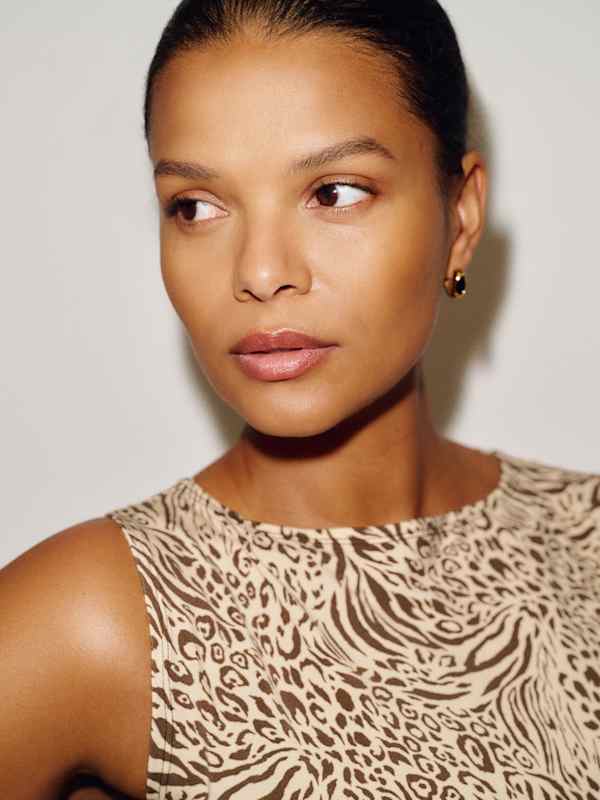 Dusk Knit Top Es - Jungle Cat