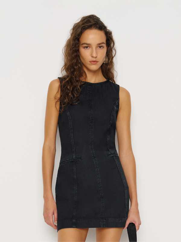 Citron Denim Mini Dress - Viggo