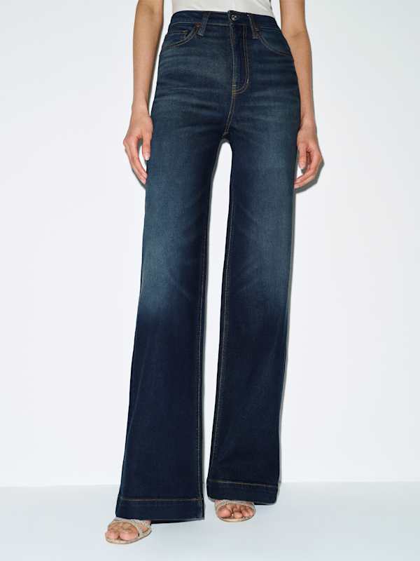 Bex Super Stretch High Rise Wide Leg Jeans - Lamond
