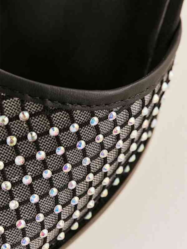 Sandales &agrave; talons Scout - R&eacute;sille noire &agrave; strass