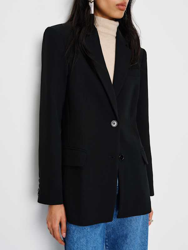 James Relaxed Blazer - Black