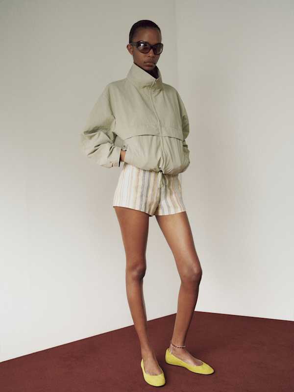 June Low Rise Linen Short - Capri Stripe