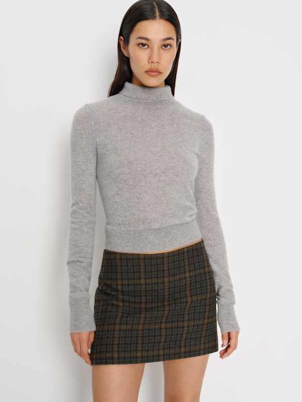 Carla Low Waist Wool Skirt - Kinsale Plaid