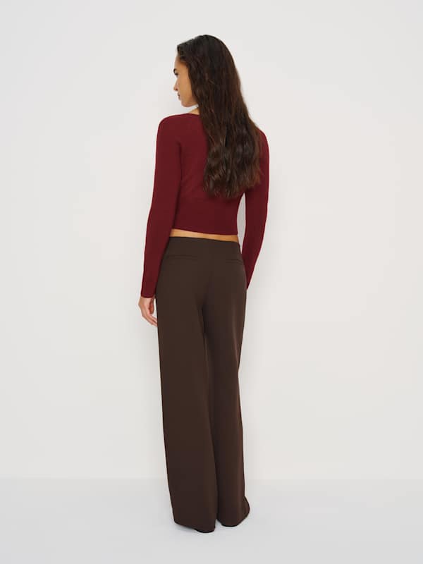 Meadow Regenerative Merino Cardigan - Chianti