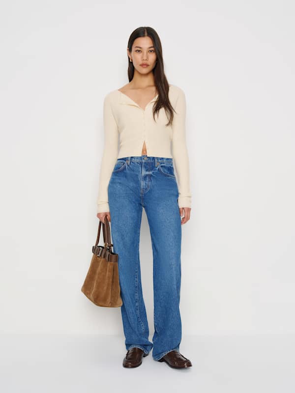 Meadow Regenerative Merino Cardigan - Cream