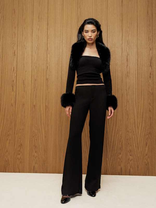 Petites Vida Low Rise Pant - Pitch Black