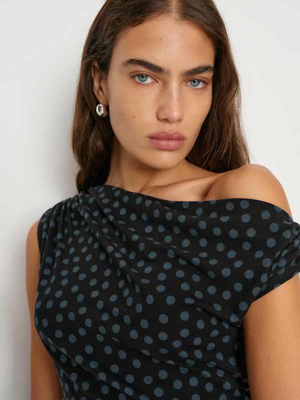 Belle Knit Top - Cosmic Dot