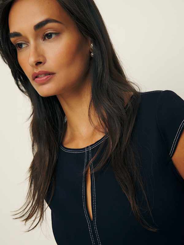 Carsyn Knit Dress - Navy