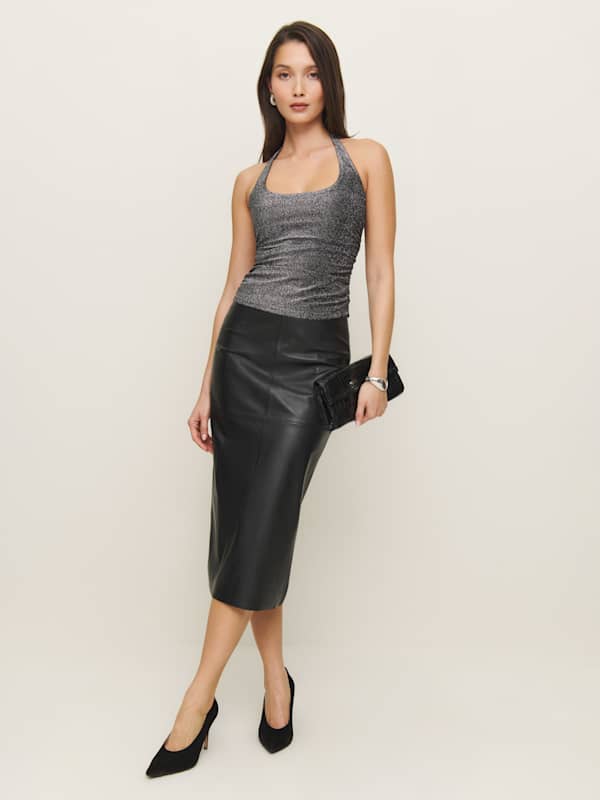 Molly Knit Top - Silver Sparkle