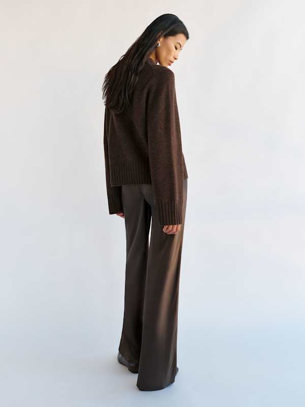 Cove Cashmere Oversized Crew - Compost