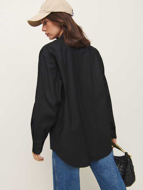 Eli Oversized Shirt - Black