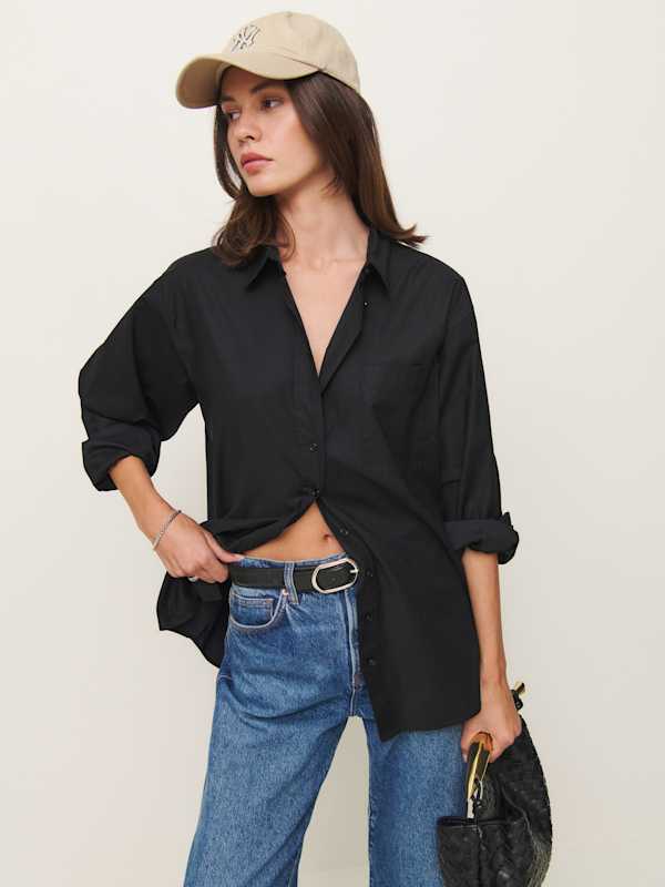 Eli Oversized Shirt - Black
