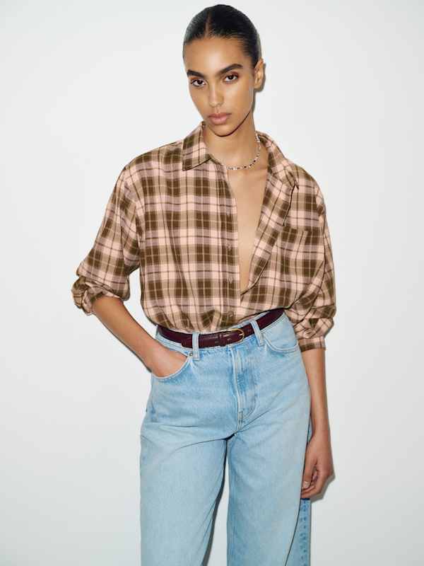 Eli Oversized Shirt - Neapolitan Plaid