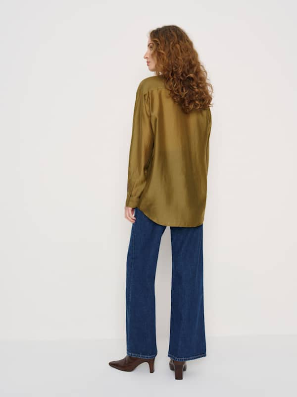 Eli Oversized Shirt - Sheer Pear