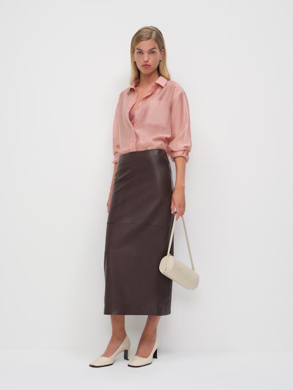 Eli Oversized Shirt - Sheer Pink