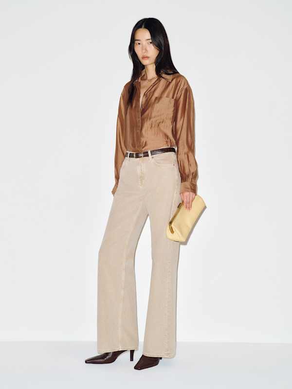Eli Oversized Shirt - Sheer Sand