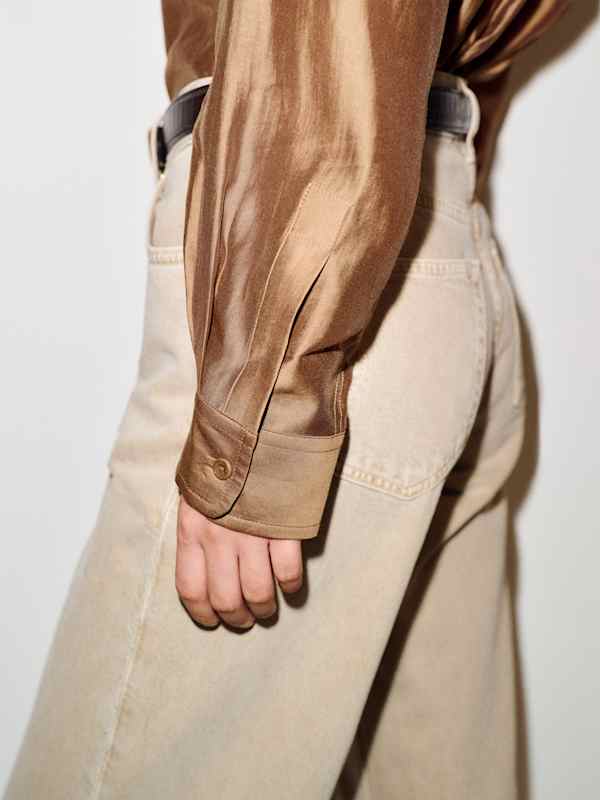 Eli Oversized Shirt - Sheer Sand
