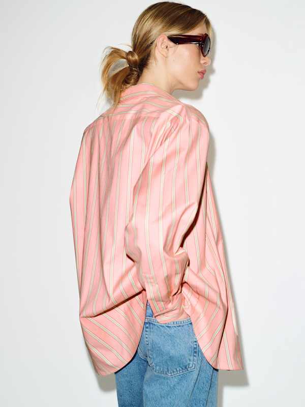 Eli Oversized Shirt - Watermelon Stripe