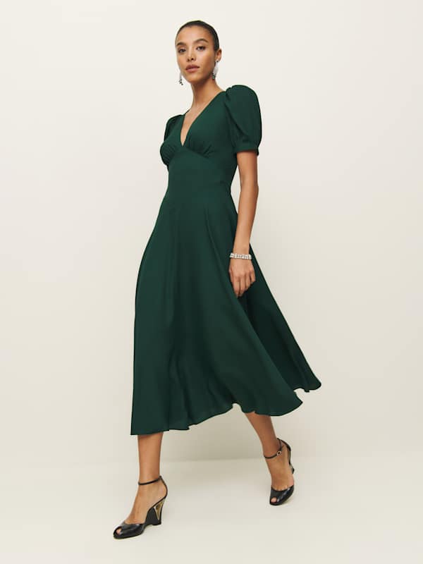 Petites Naira Dress - Forest