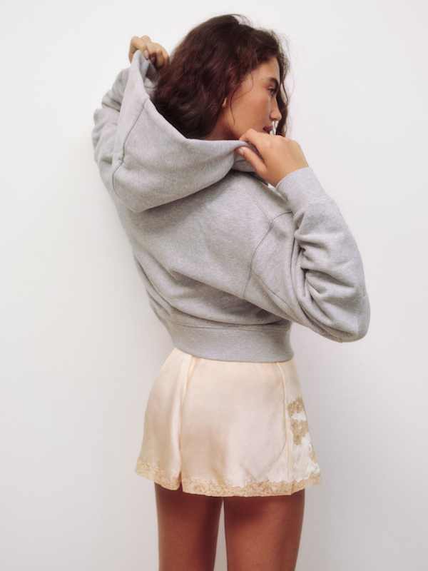 Austin Zip Up Hoodie - Heather Grey