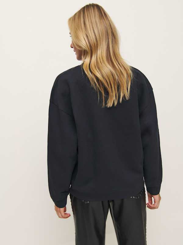 Emma Classic Crewneck Sweatshirt - Black