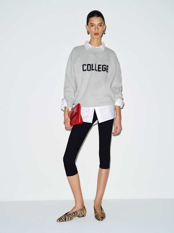 Drew Vintage Oversized Crewneck Sweatshirt - College